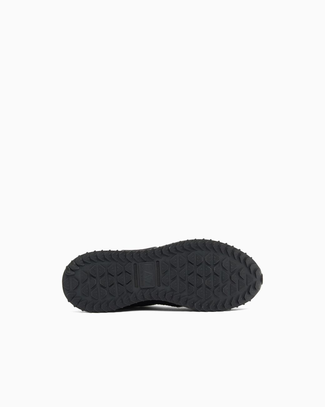 EA7 Black Fabric Sneaker With Suede Inserts Vintage Running