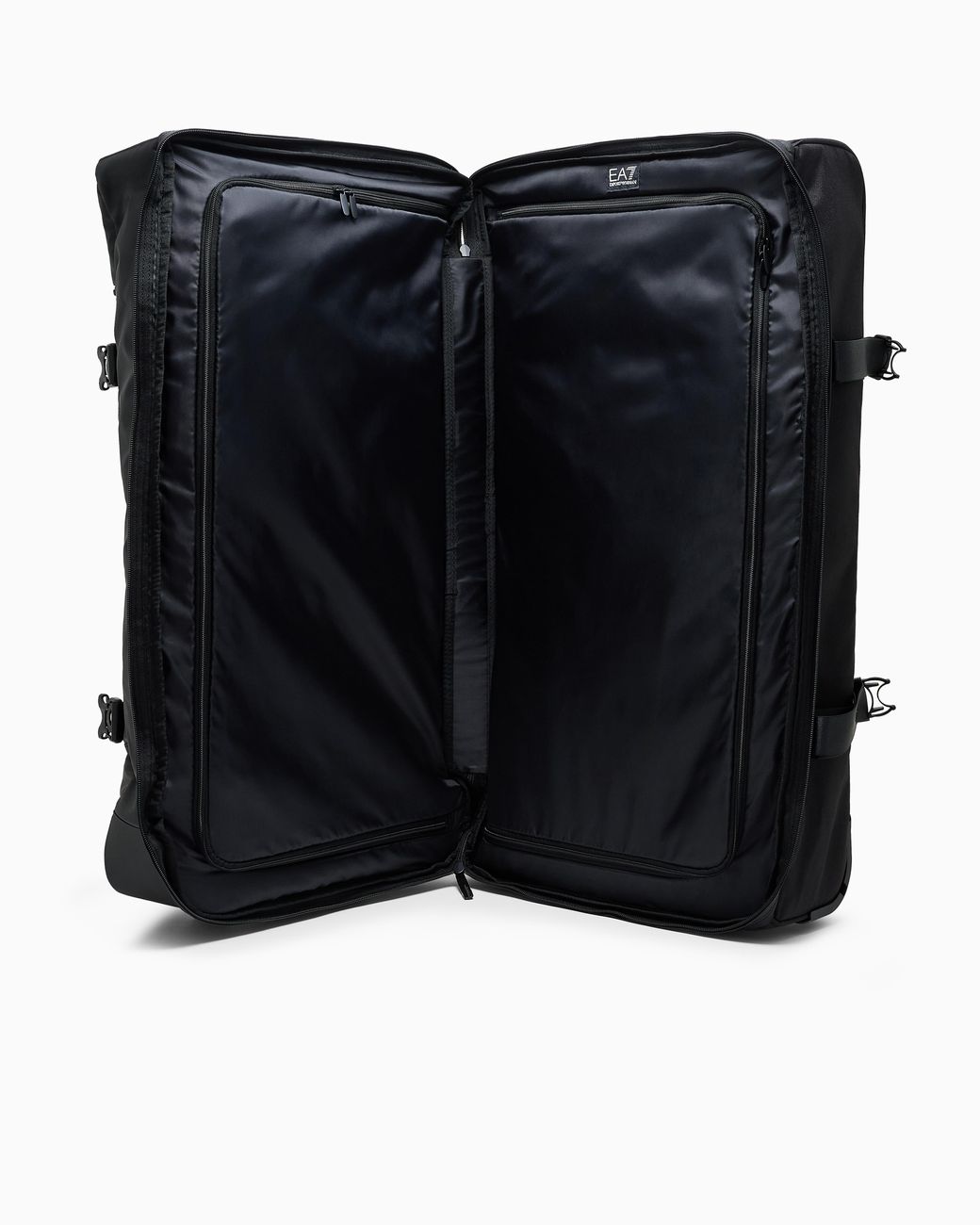 EA7 Black Trolley Aus Technischem Gewebe Mit Rollen Und Riemen Lg