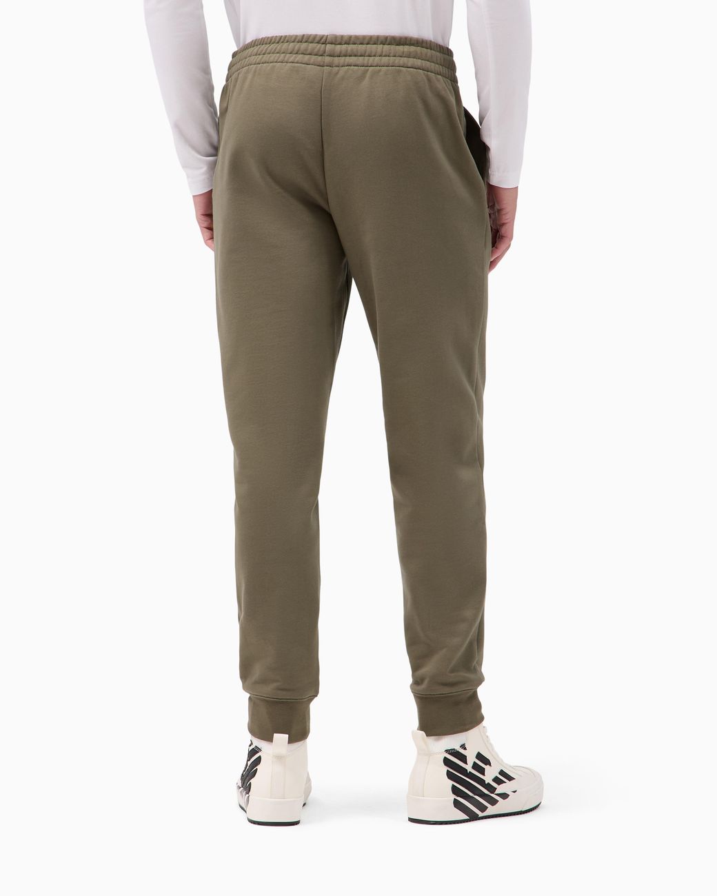 EA7 Green Slim-Fit Trousers Visibility for men