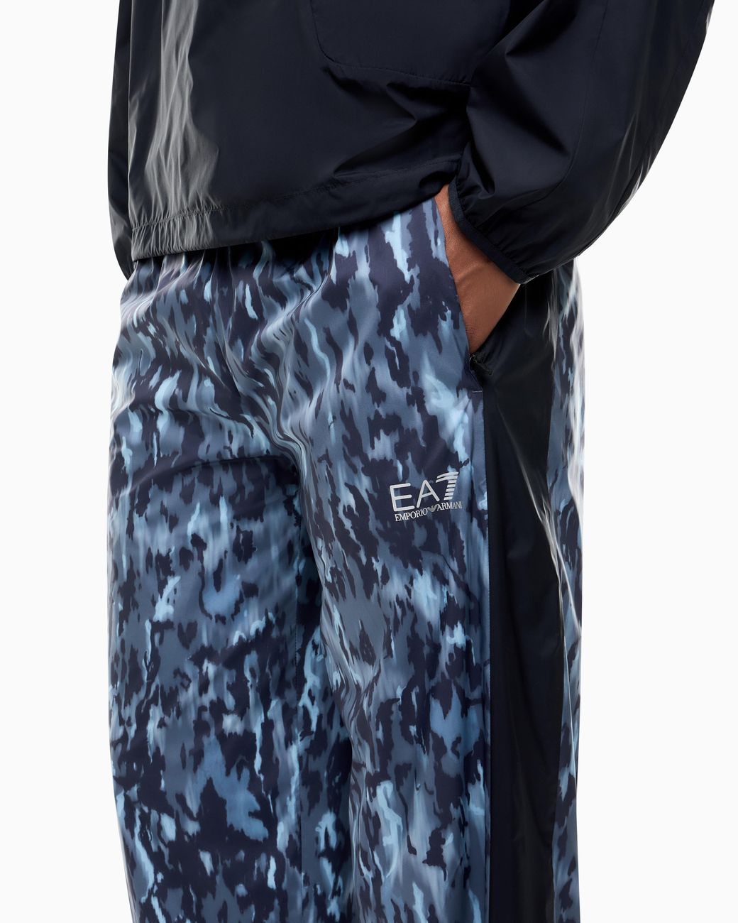 EA7 Blue Regular Fit Hooded Tracksuit Ventus7 for men