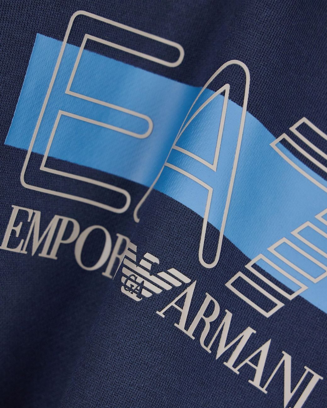 EA7 Blue Sweatshirt Visibility Regular Fit for men