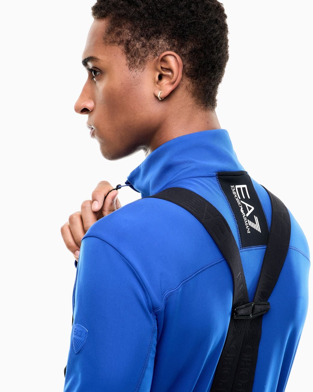 EA7 Blue Technical Ski Fleece for men