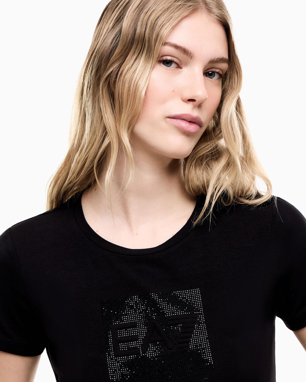 EA7 Black Slim Fit T-Shirt Logo Series