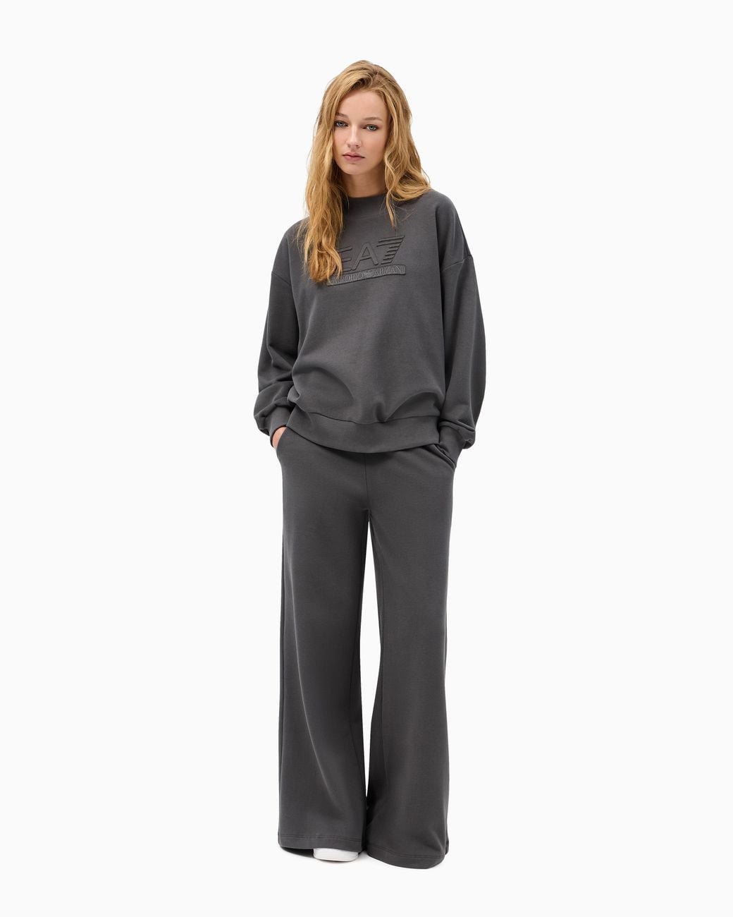 EA7 Gray Oversized Tracksuit