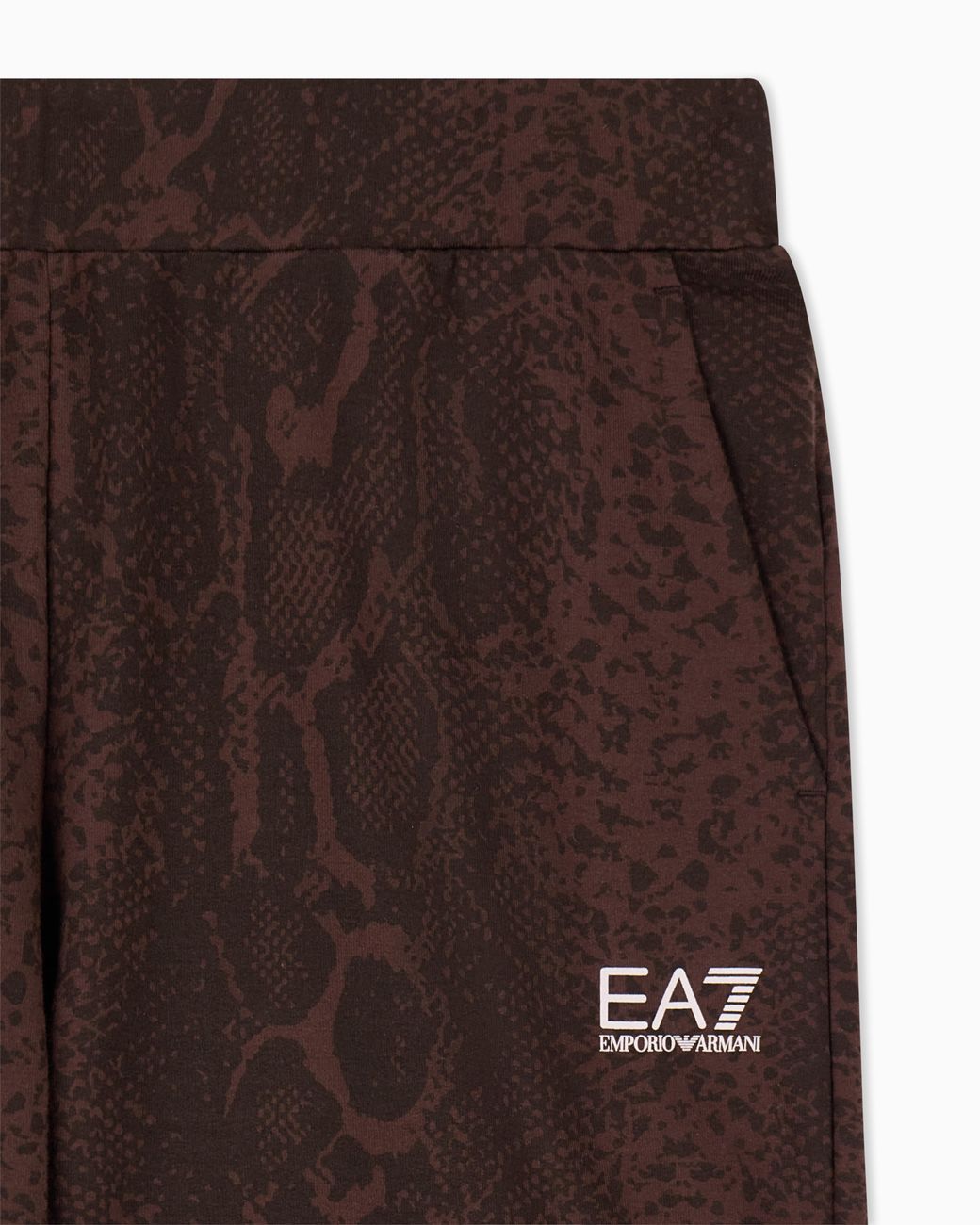 EA7 Brown Regular Fit Pants Graphic Series