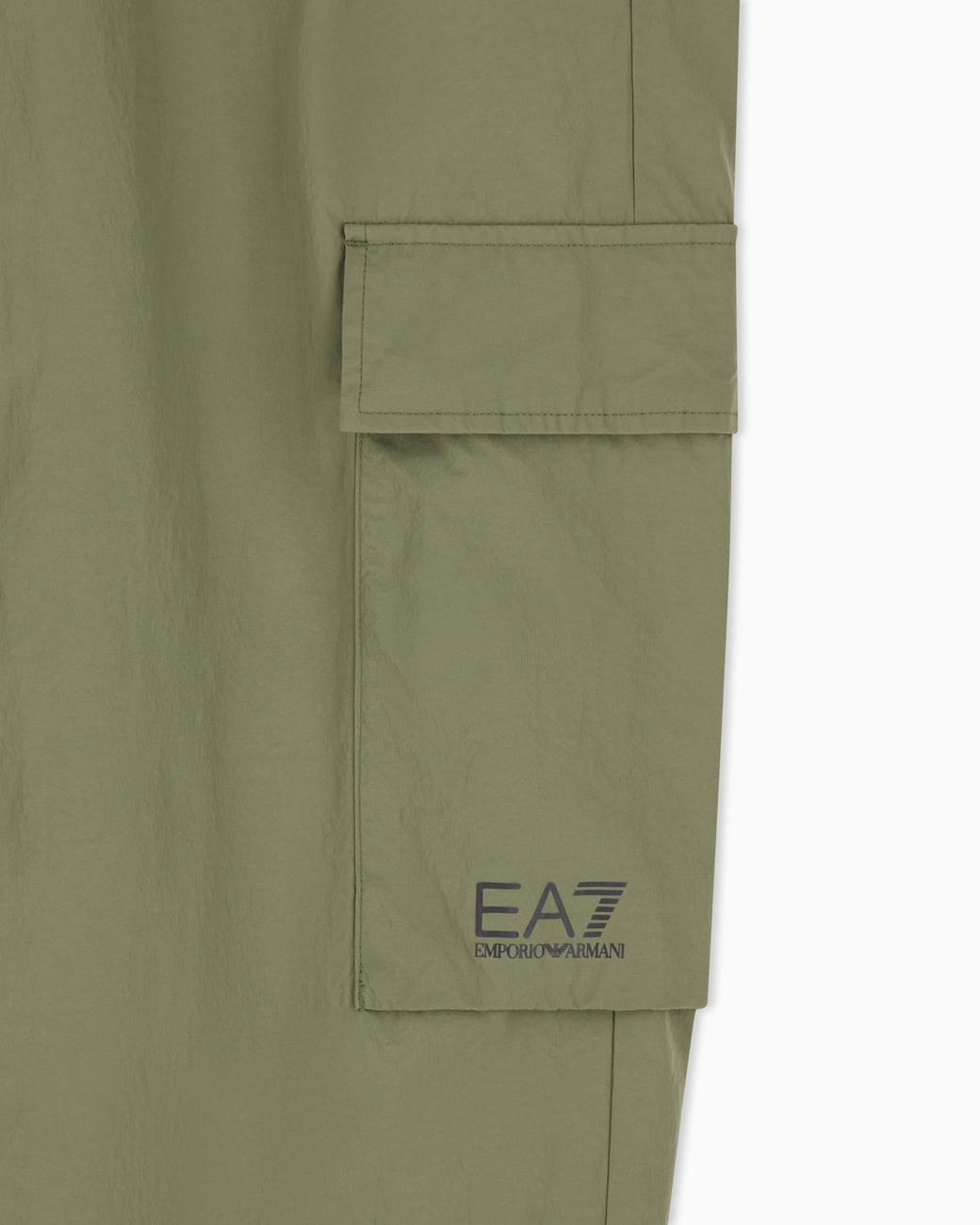 EA7 Green Cargo Pants Core Identity Regular Fit Woven Fabric for men