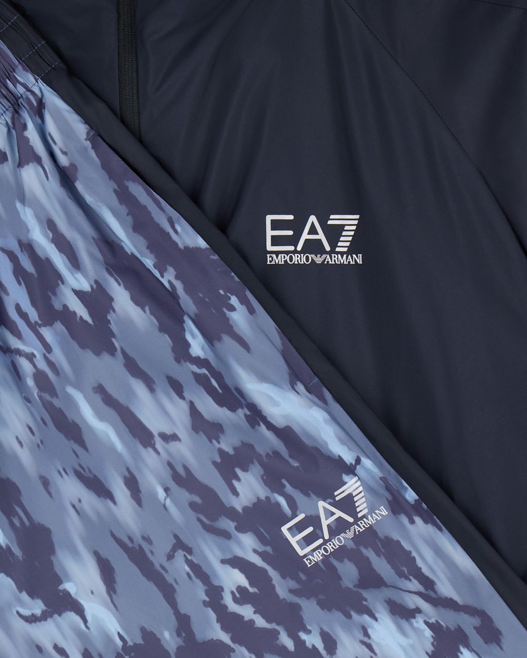 EA7 Blue Regular Fit Hooded Tracksuit Ventus7 for men