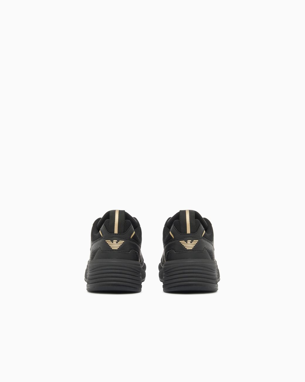 EA7 Black Sneakers Ace Runner New With Rubber Soles