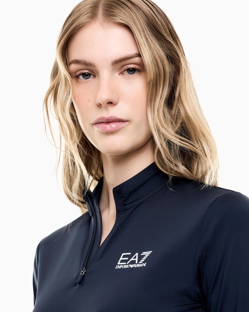 EA7 Blue Slim-Fit Jersey Top Tennis Pro With Ventus7 Technology