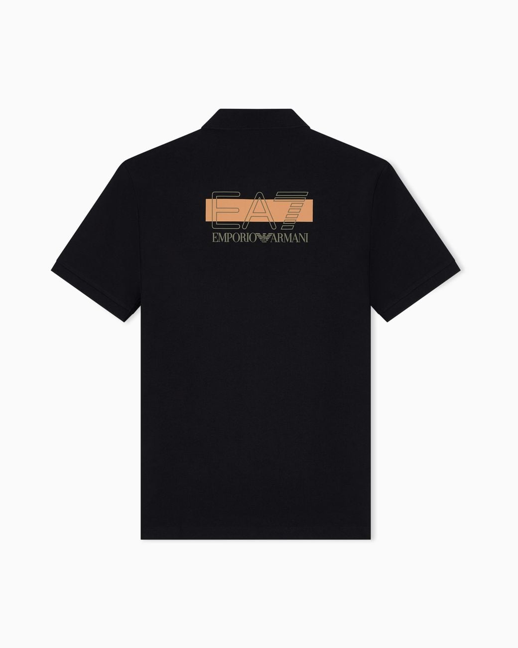 EA7 Black Slim Fit Polo Shirt Visibility for men