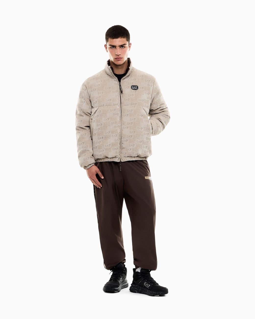 EA7 Natural Bomber Jacket Oversized for men