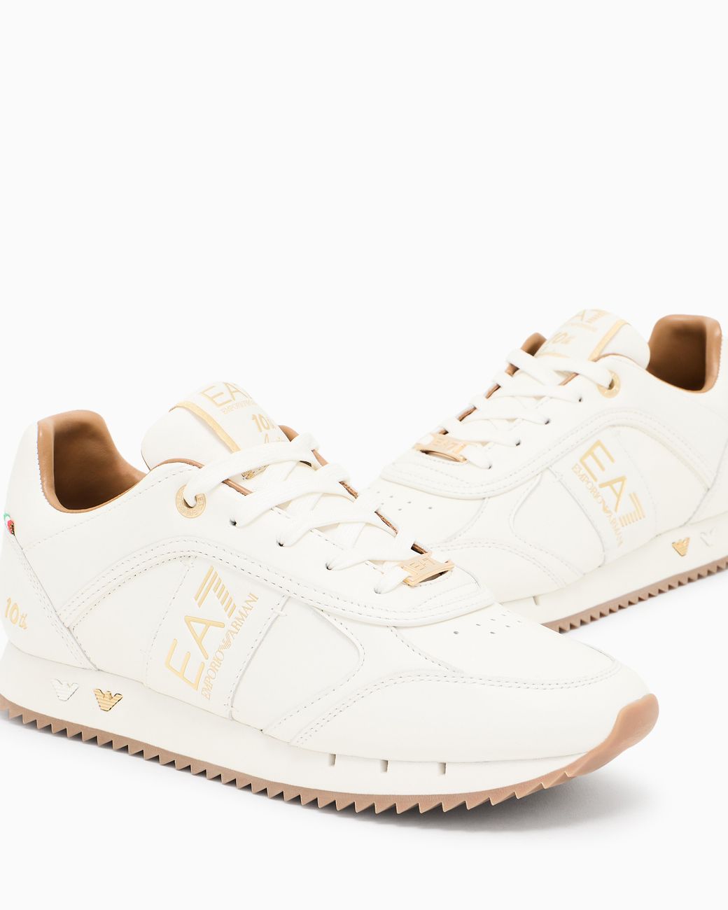 EA7 White And 10Th Anniversary Sneakers