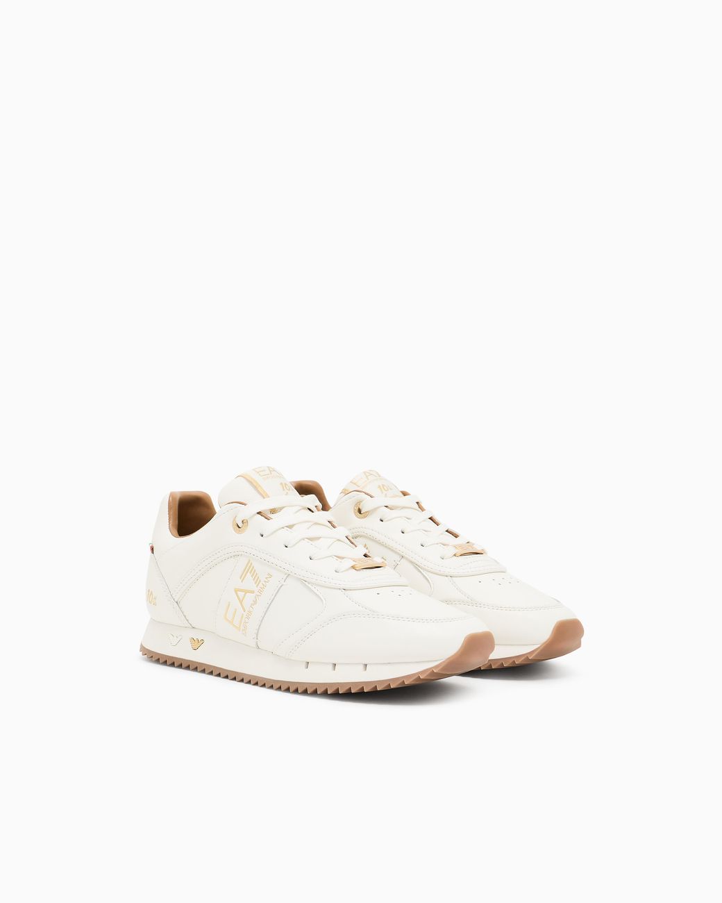 EA7 White And 10Th Anniversary Sneakers