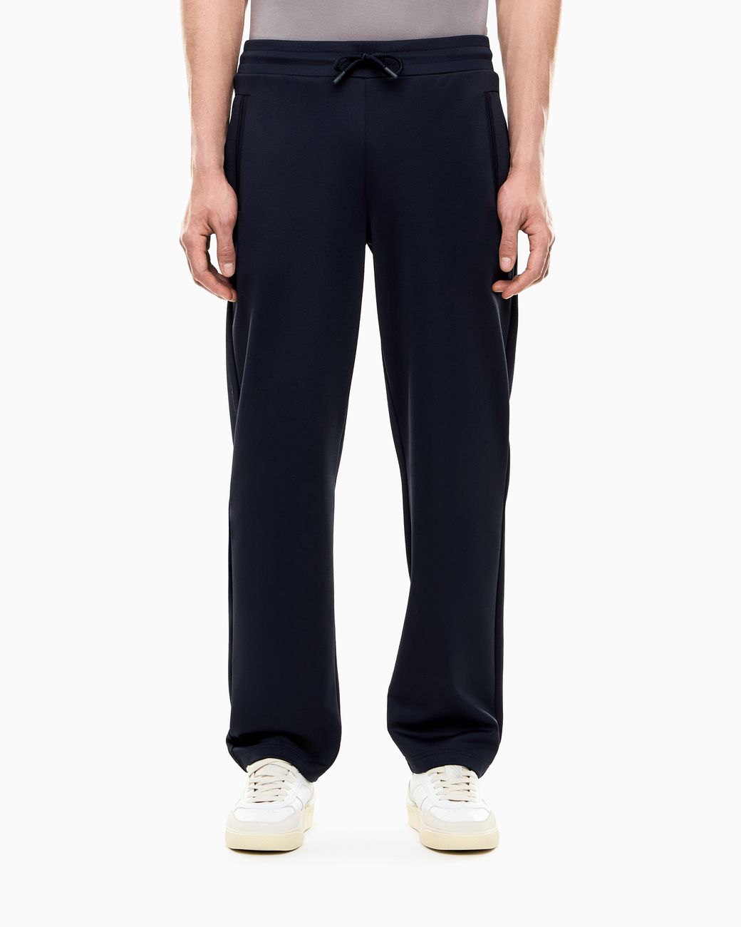 EA7 Blue Slim-Fit Trousers Lux Identity for men