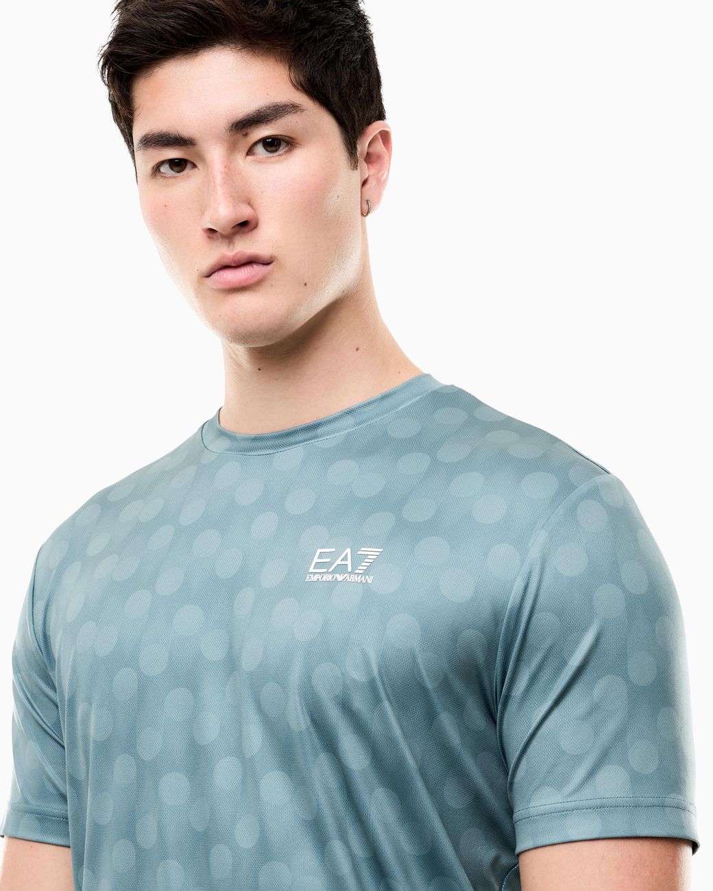 EA7 Blue T-Shirt Tennis Pro Regular Fit for men