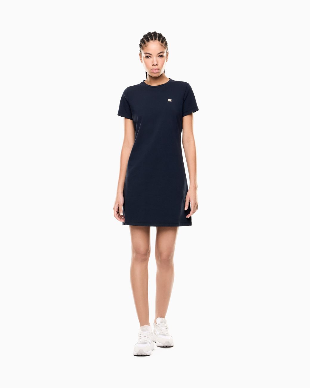 EA7 Blue Jersey Dress