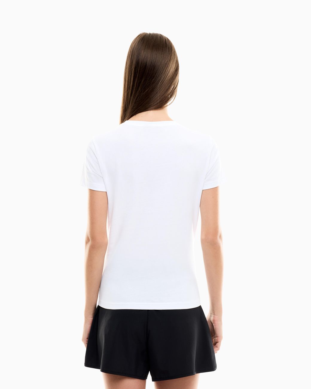 EA7 White Cotton T-Shirt With Maxi Nitto Atp Finals Logo