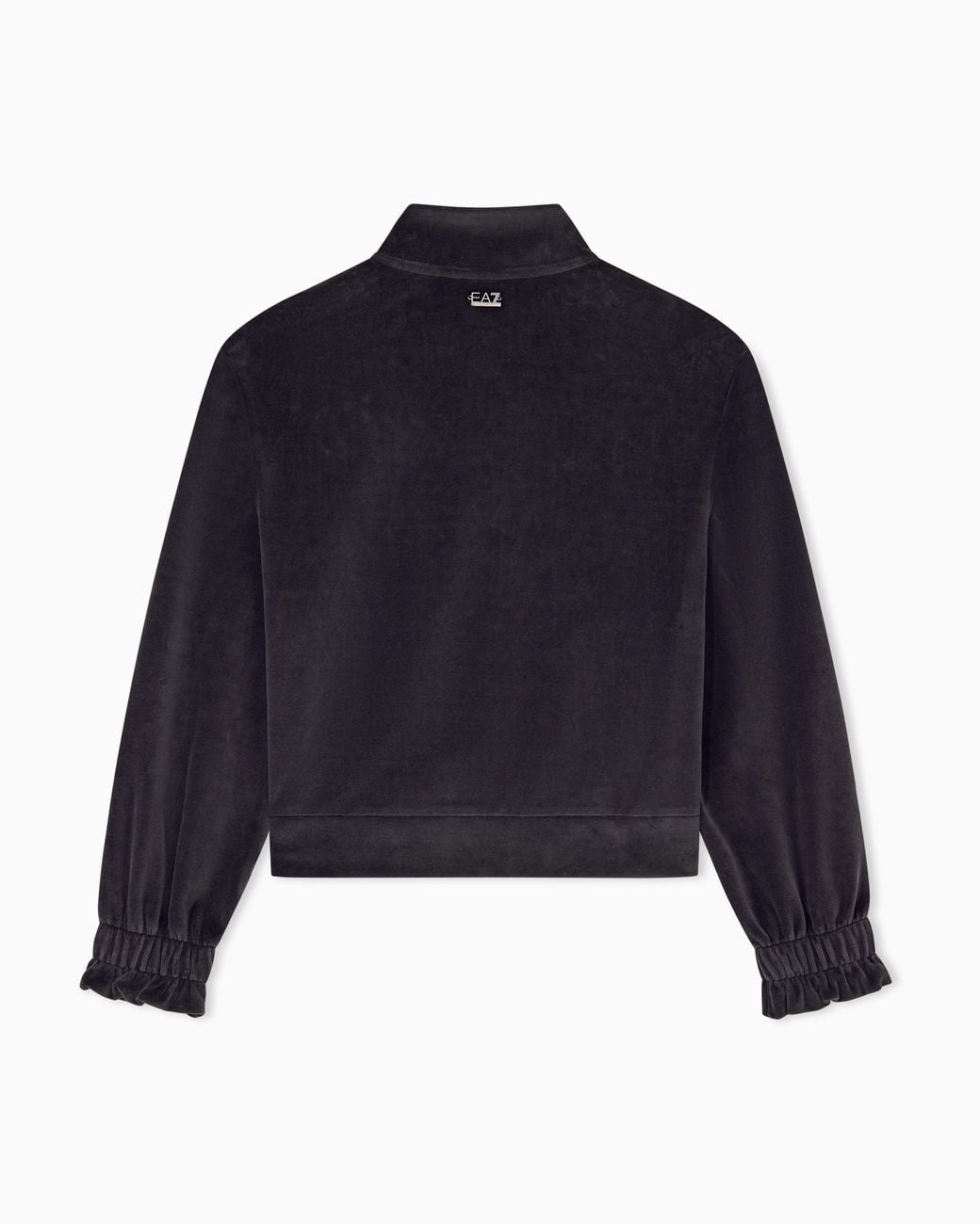 EA7 Blue Sweatshirt Athletic Velour Regular Fit Jersey