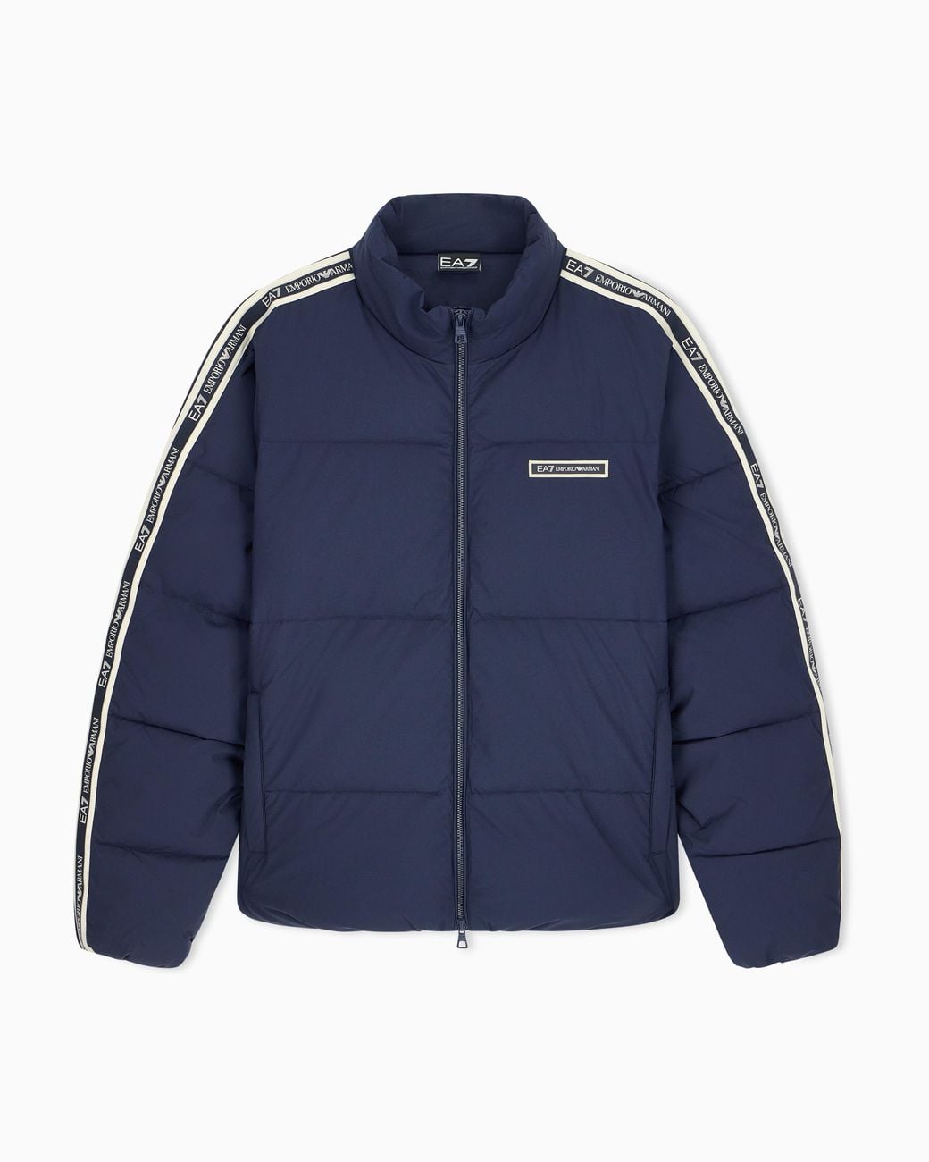 EA7 Blue Padded Logo Series Jacket for men