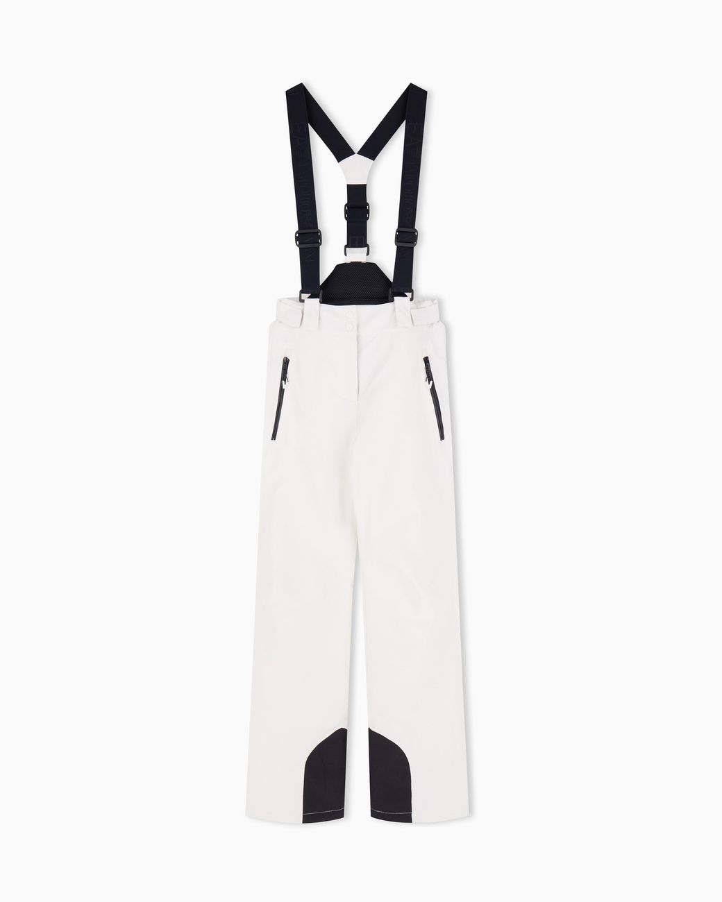 EA7 White Ski W Protectum7 Pant Regular Fit Padded Fabric With Stretch