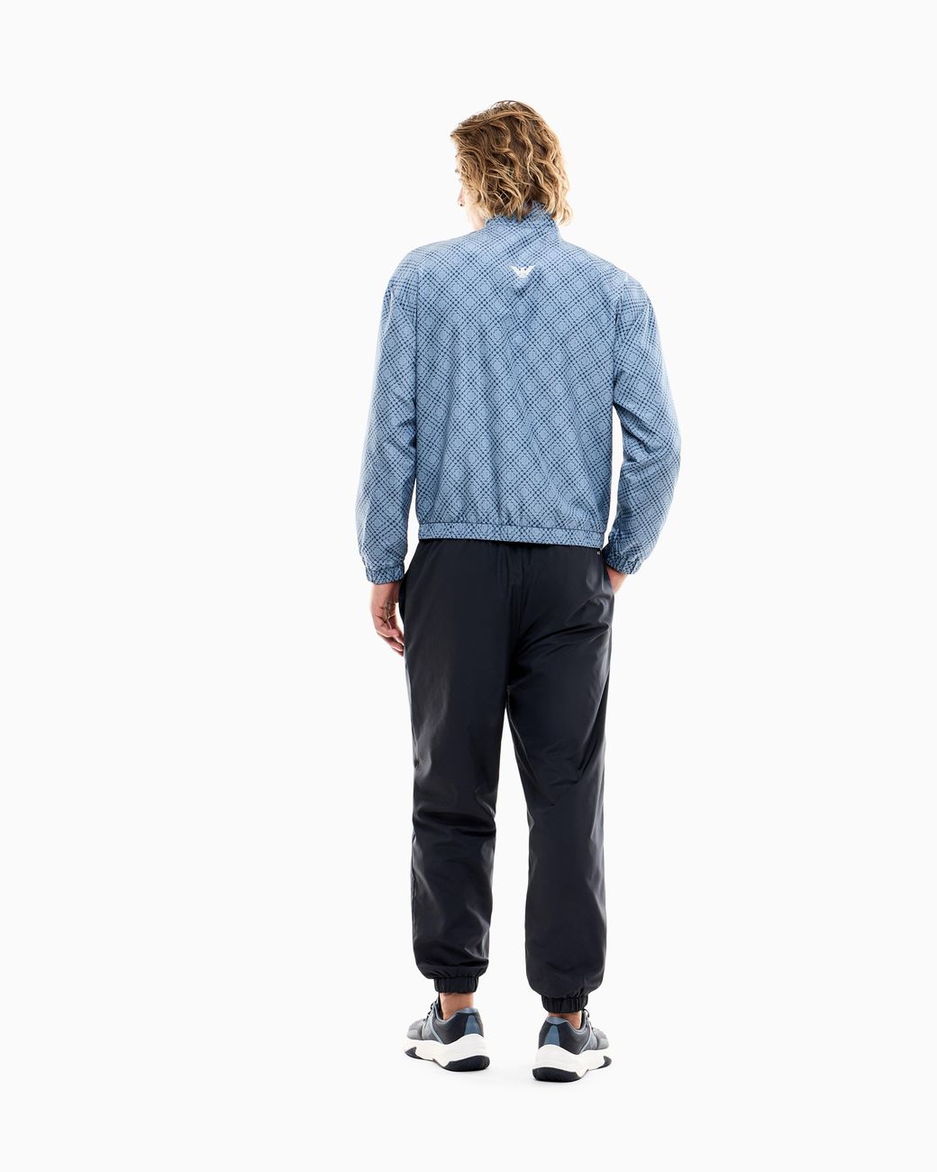 EA7 Blue Oversized Tracksuit Tennis Pro With Full Zip And Graphic for men