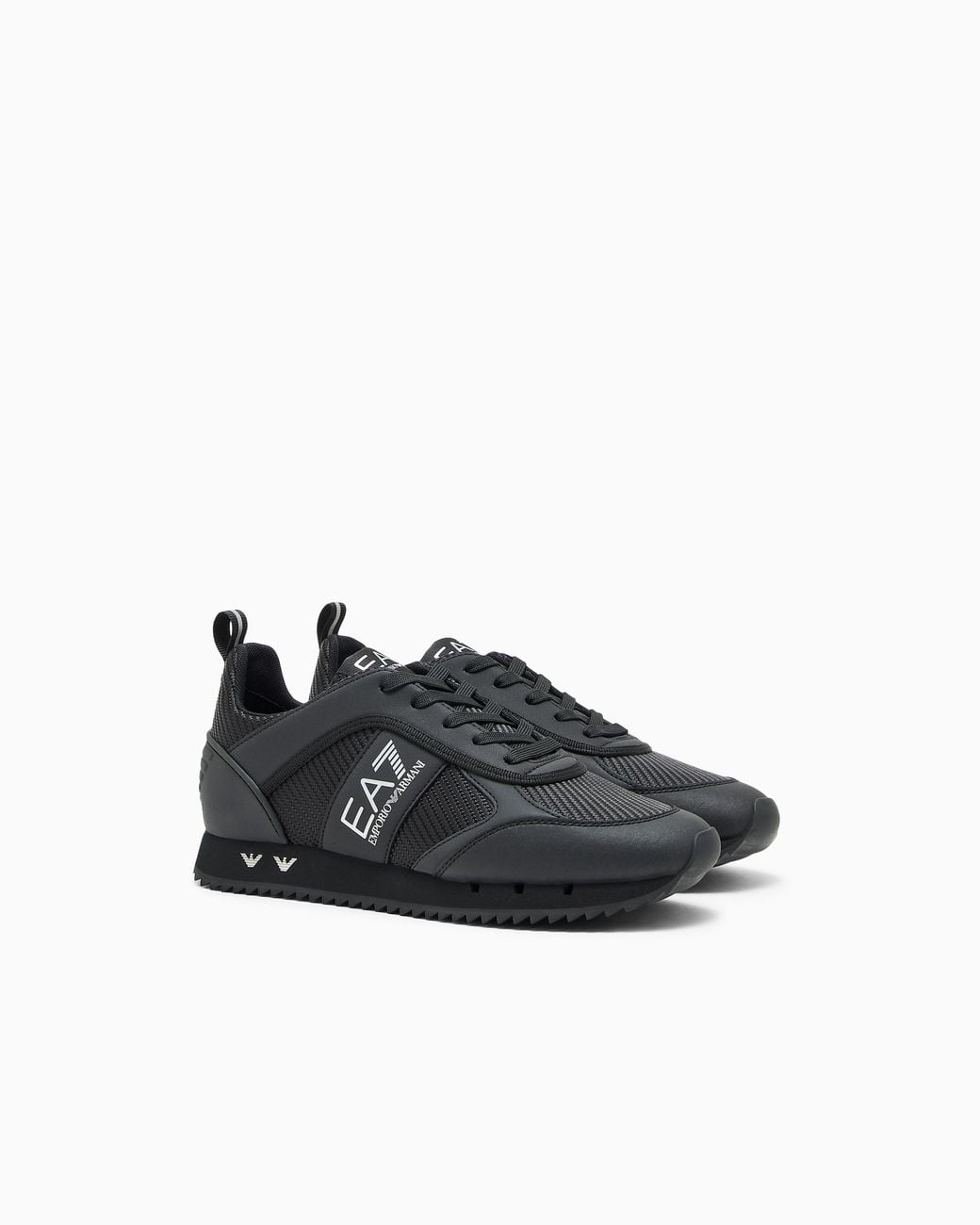 EA7 Black Sneakers And Carbon