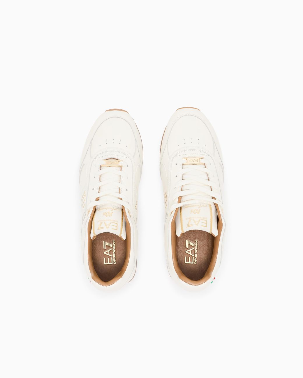 EA7 White And 10Th Anniversary Sneakers