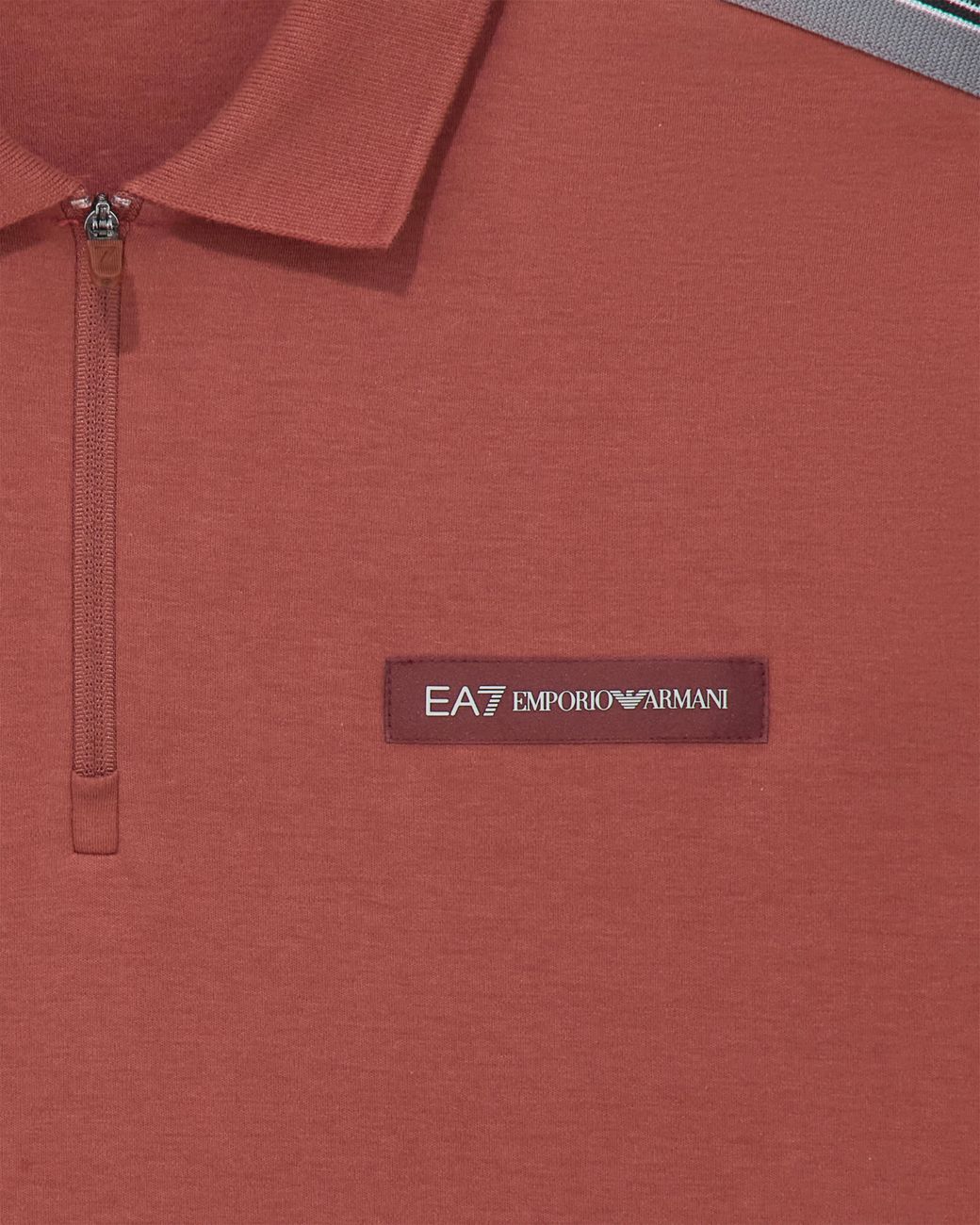 EA7 Red Polo Shirt Logo Series Regular Fit for men