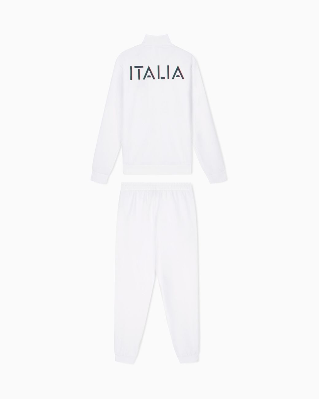 EA7 White Italian Spirit Cotton-Blend Tracksuit for men