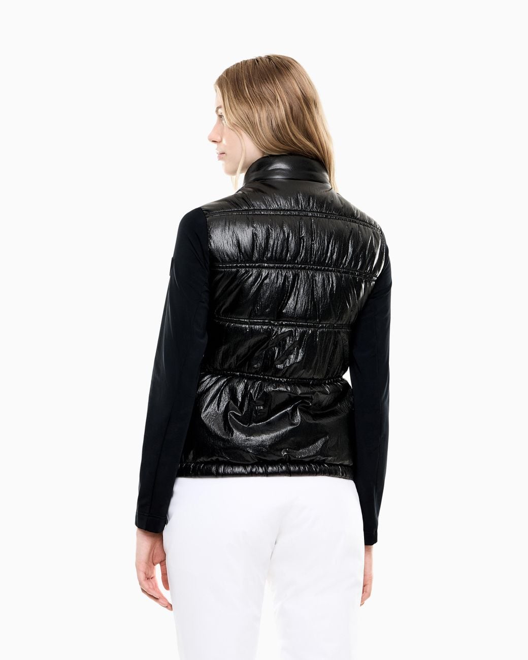 EA7 Black Blouson Jacket Ski With Regular Fit And Lightweight Padding
