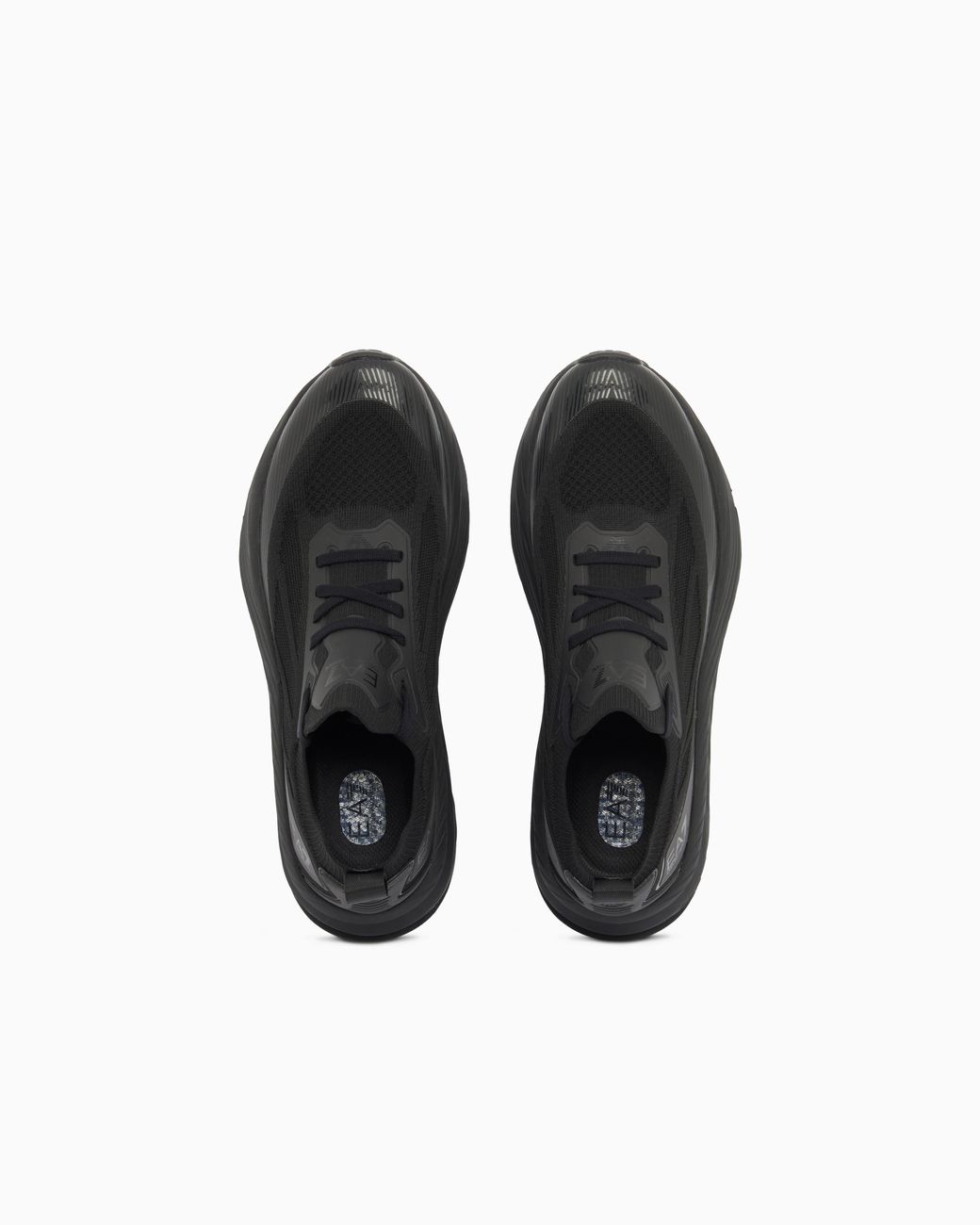 EA7 Black Crusher Sonic Knit Sneakers