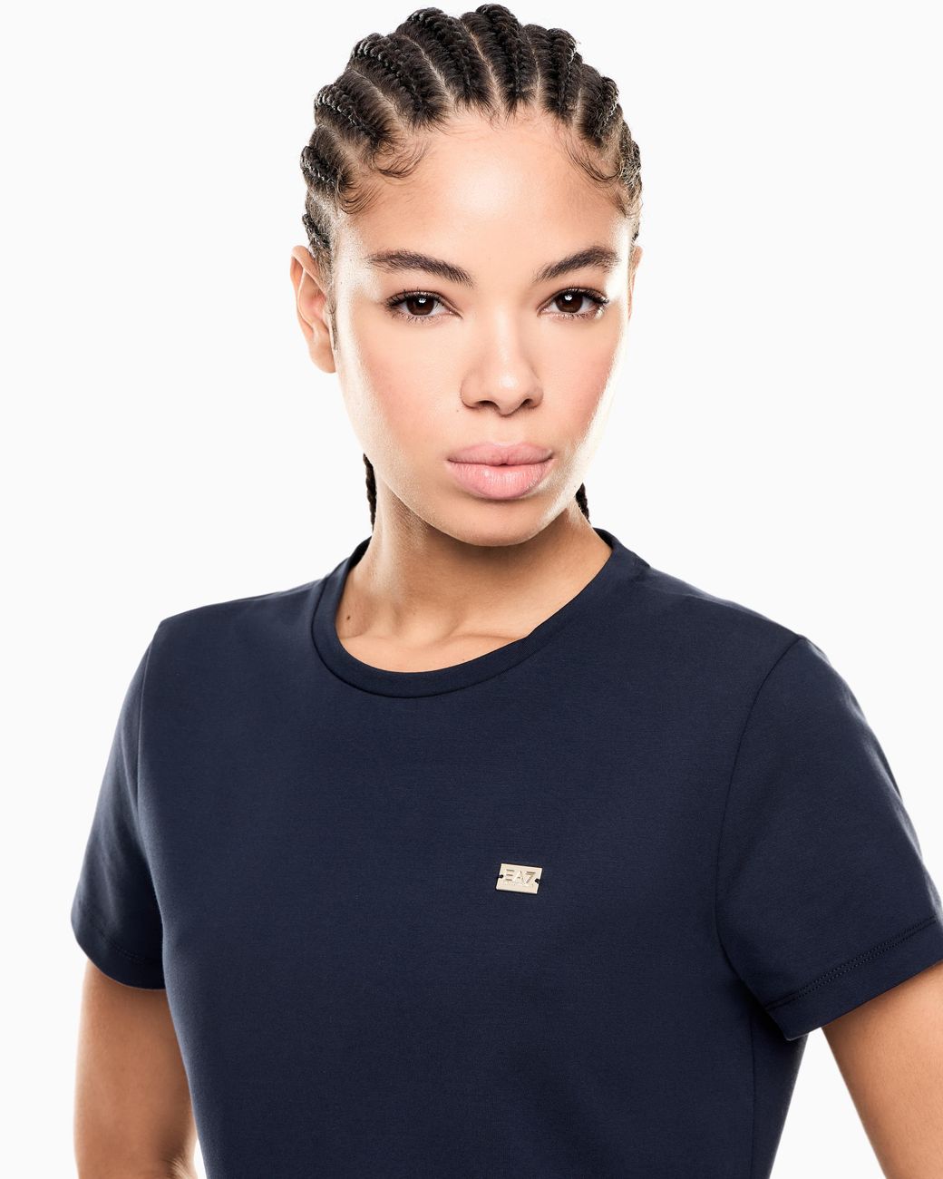 EA7 Blue Jersey Dress