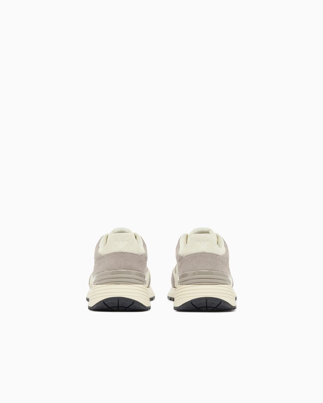 EA7 White Otg And Velo Suede Sneakers
