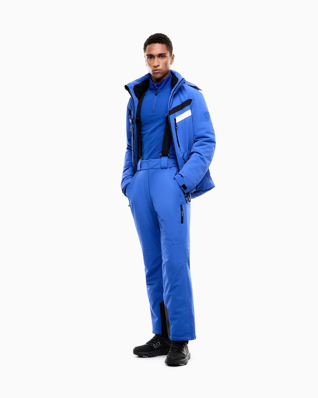 EA7 Blue Technical Ski Fleece for men