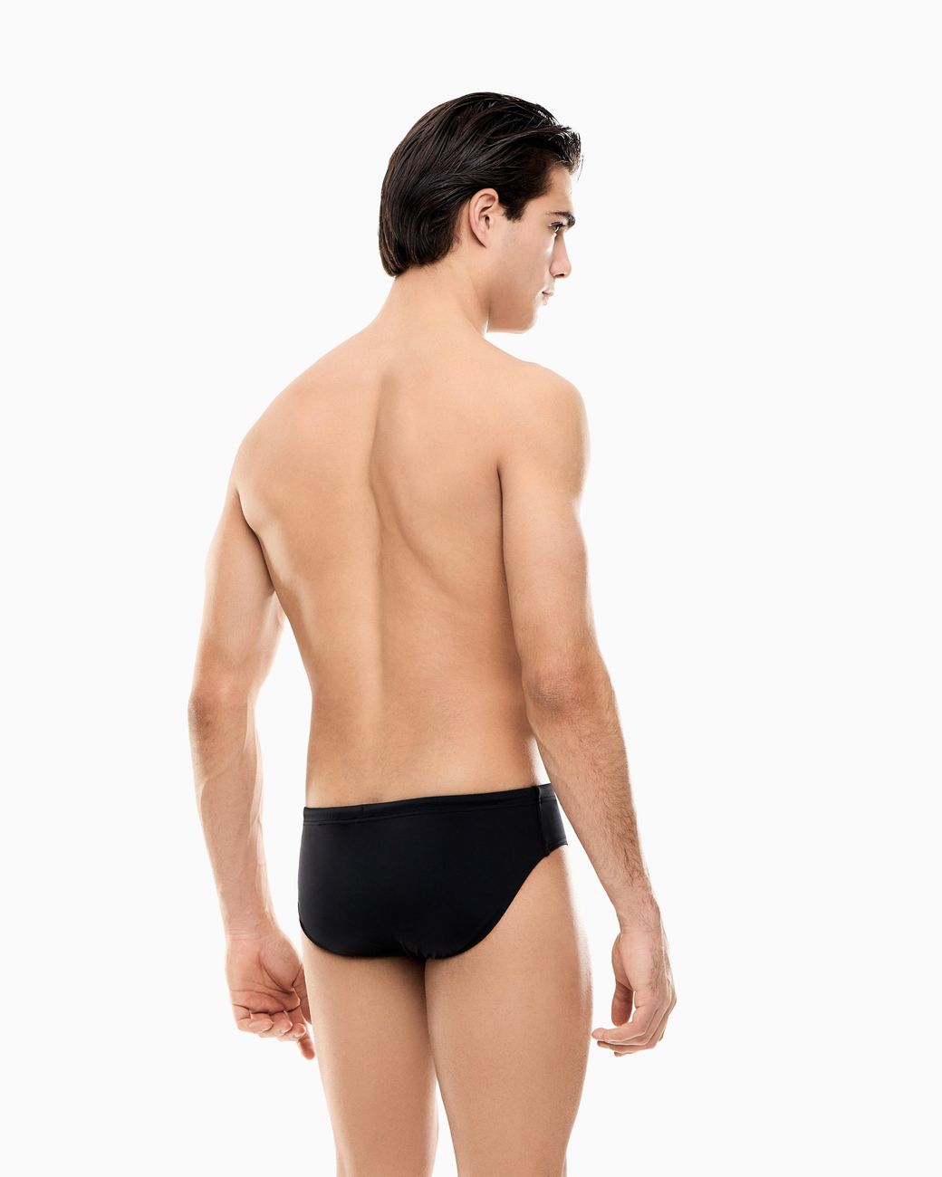 EA7 Black Swimming Briefs With An Elastic Waist And Drawstring for men