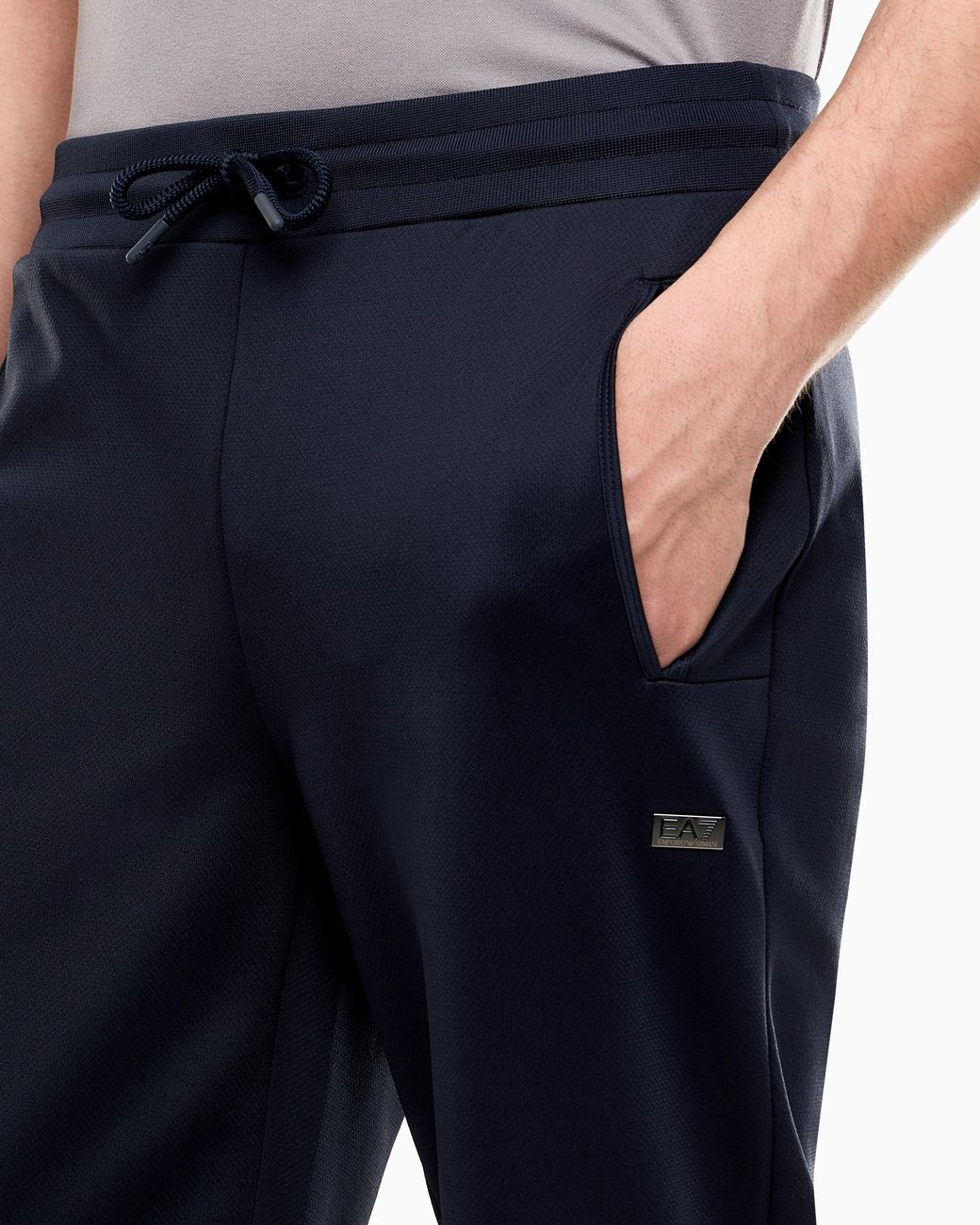 EA7 Blue Slim-Fit Trousers Lux Identity for men