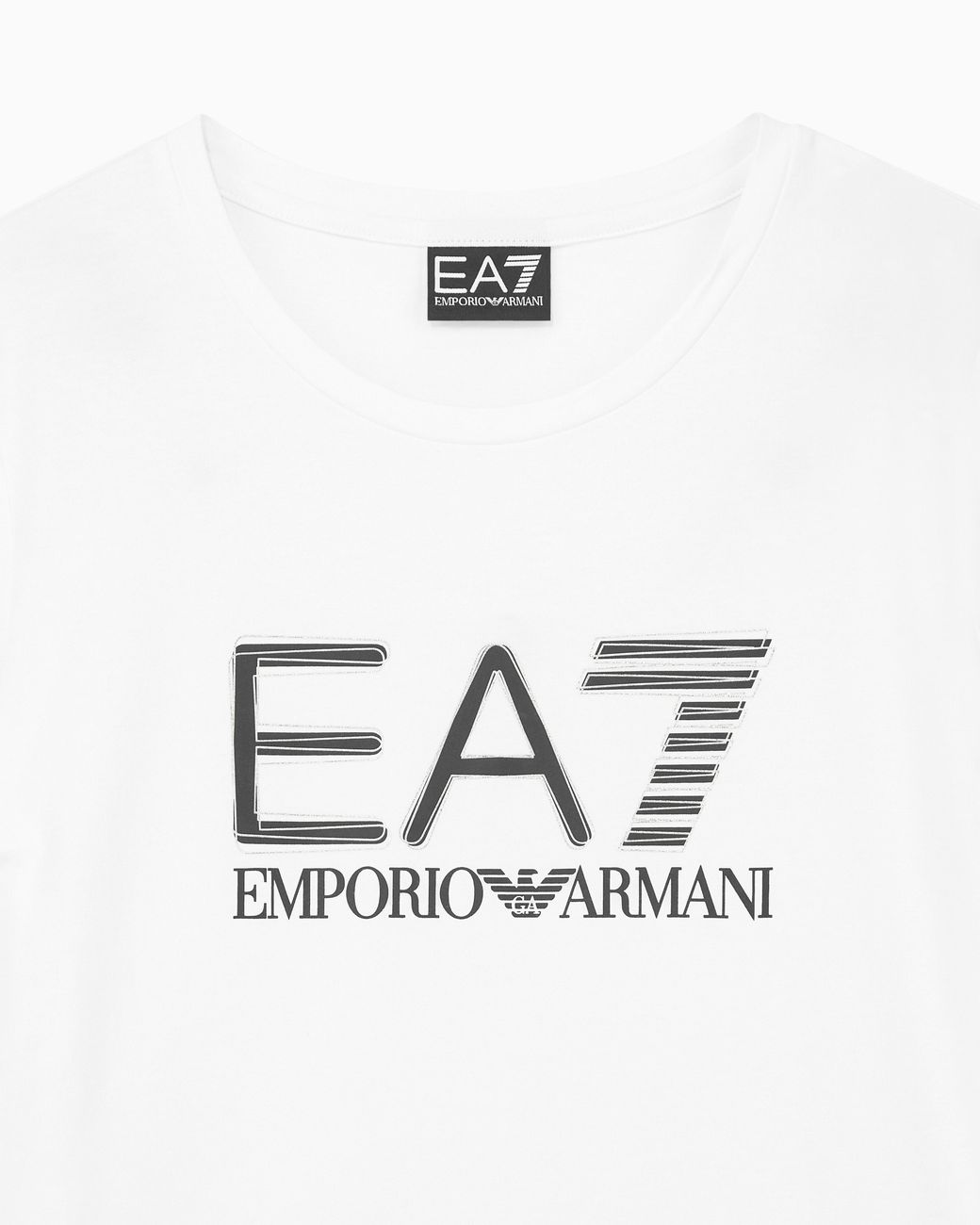 EA7 White Slim-Fit T-Shirt Logo Series