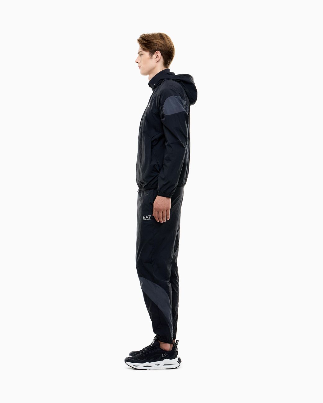 EA7 Blue Hooded Tracksuit Ventus 7 for men