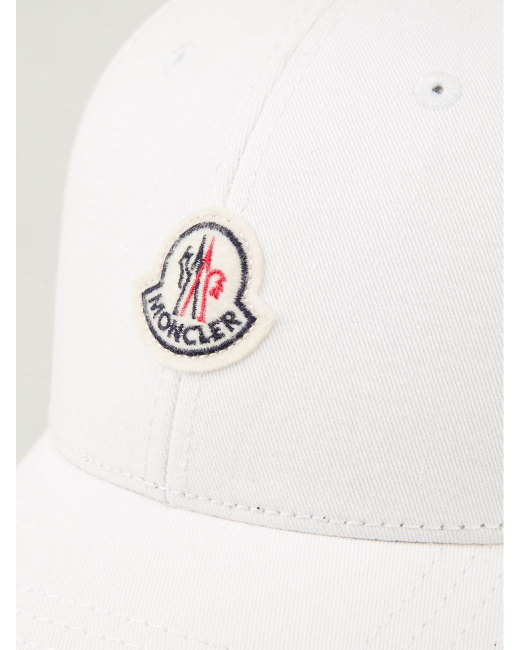Moncler Baseball Cap in White for Men | Lyst
