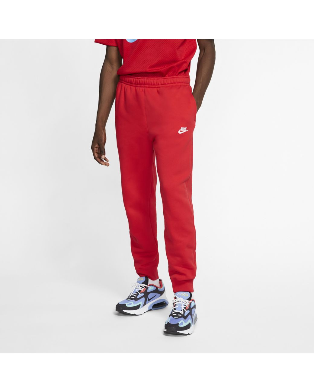 university red nike joggers