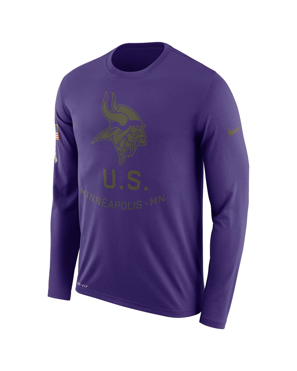 Nike Nfl Salute To Service Legend Long Sleeve Tshirt in Purple for Men