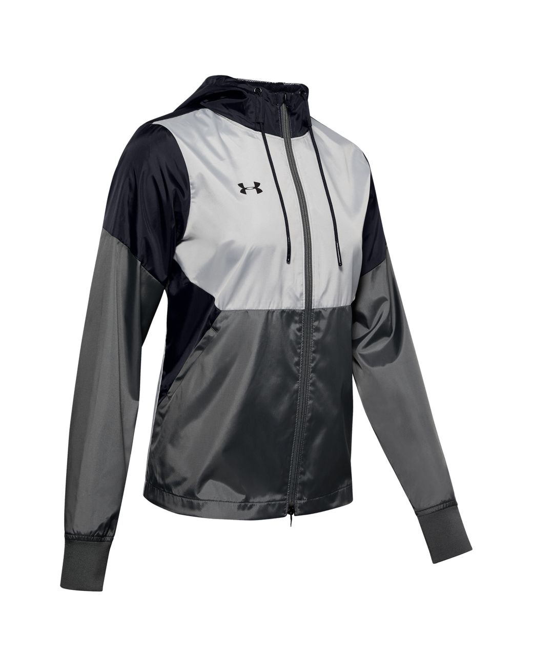 Under Armour Synthetic Team Legacy Windbreaker Jacket in Grey/Black