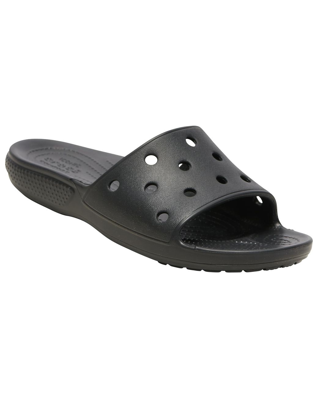 Crocs™ Classic Slide in Black/Black (Black) - Lyst