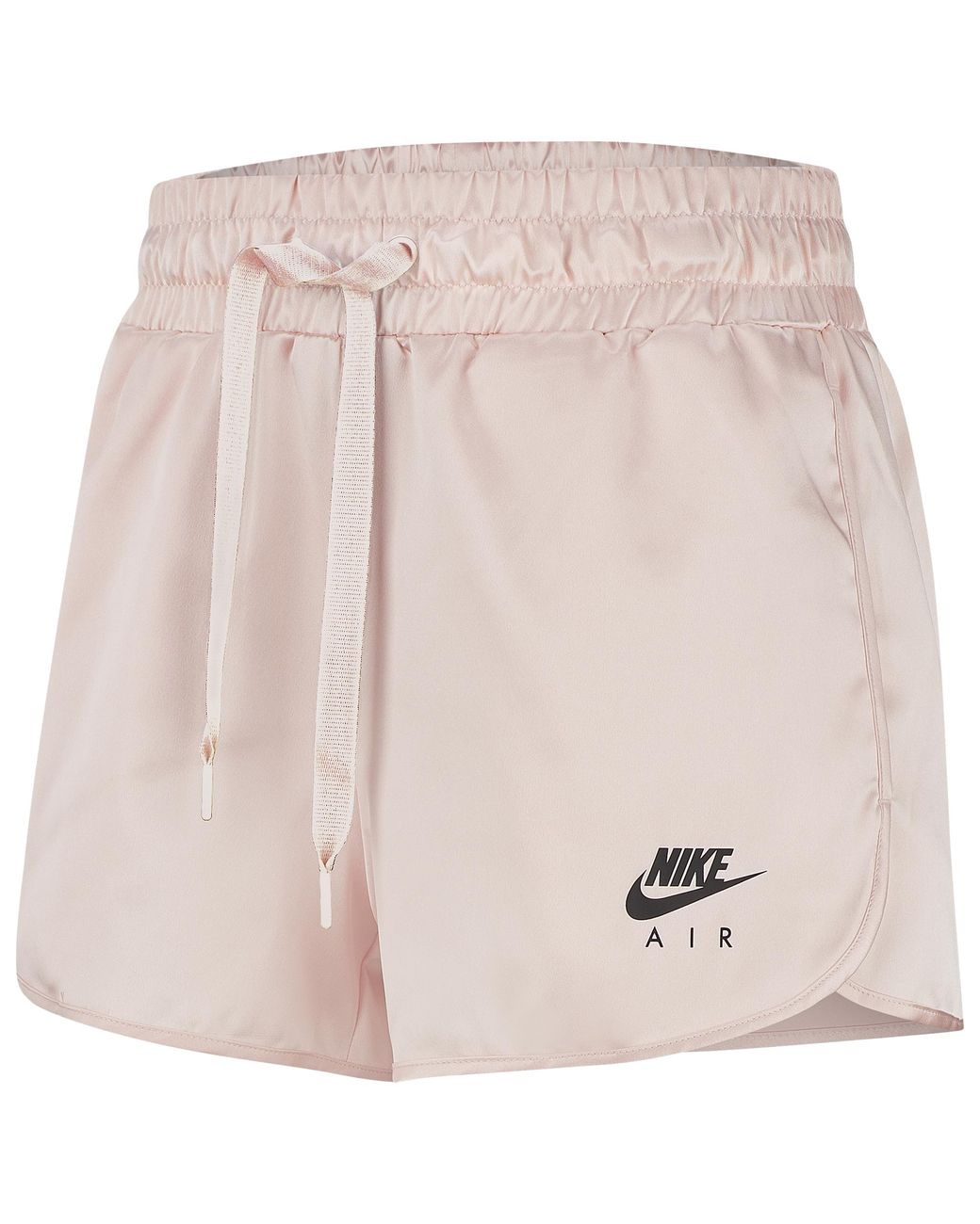 Nike Satin Air Shorts in Pink | Lyst
