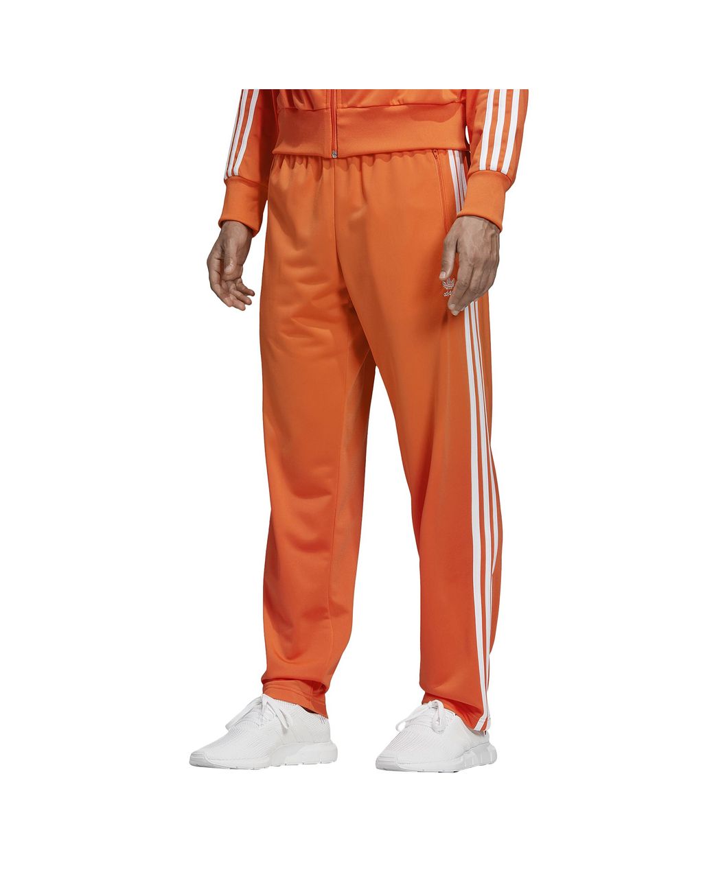 adidas Originals Synthetic Firebird Track Pants in Orange for Men | Lyst