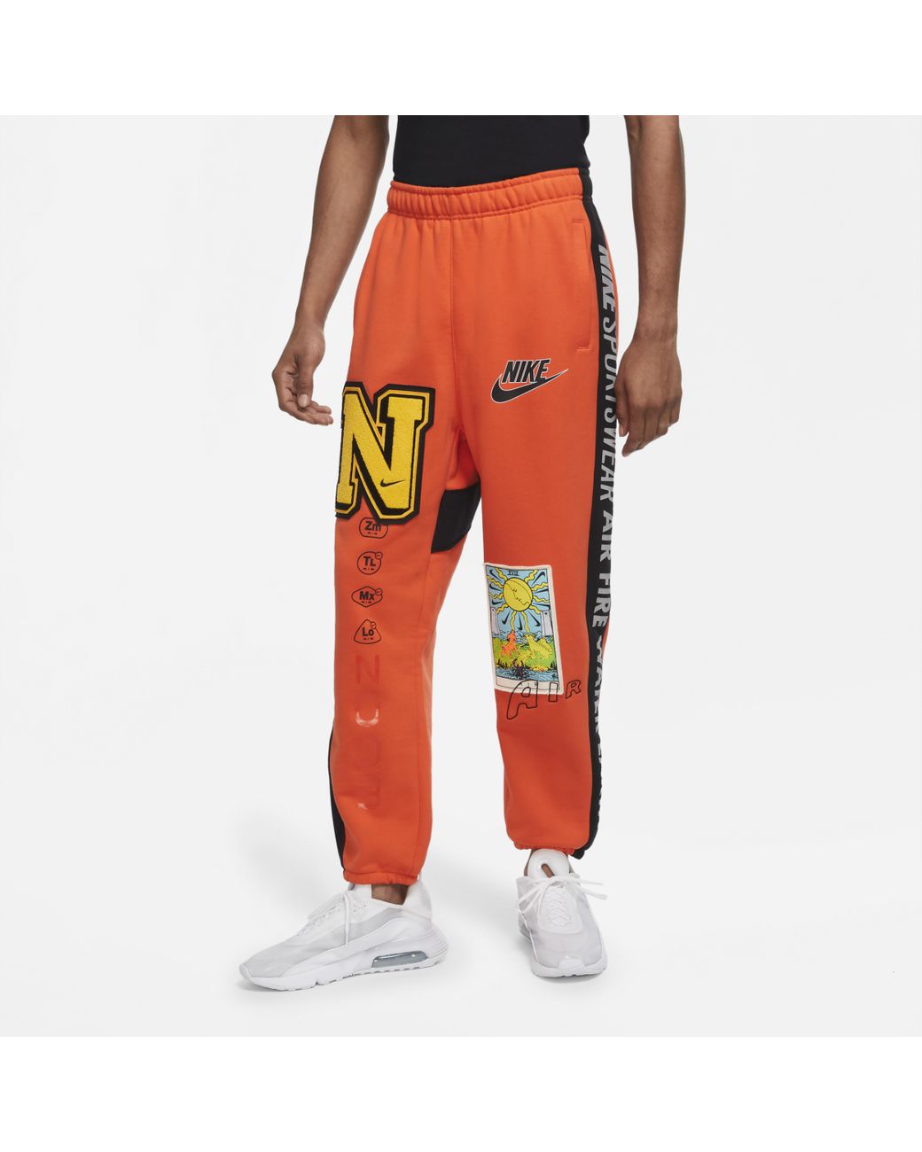 pants with orange stripe
