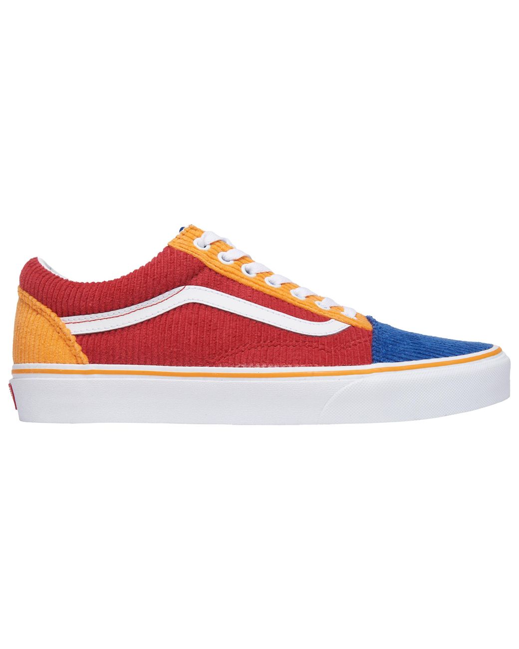 blue and red vans old skool