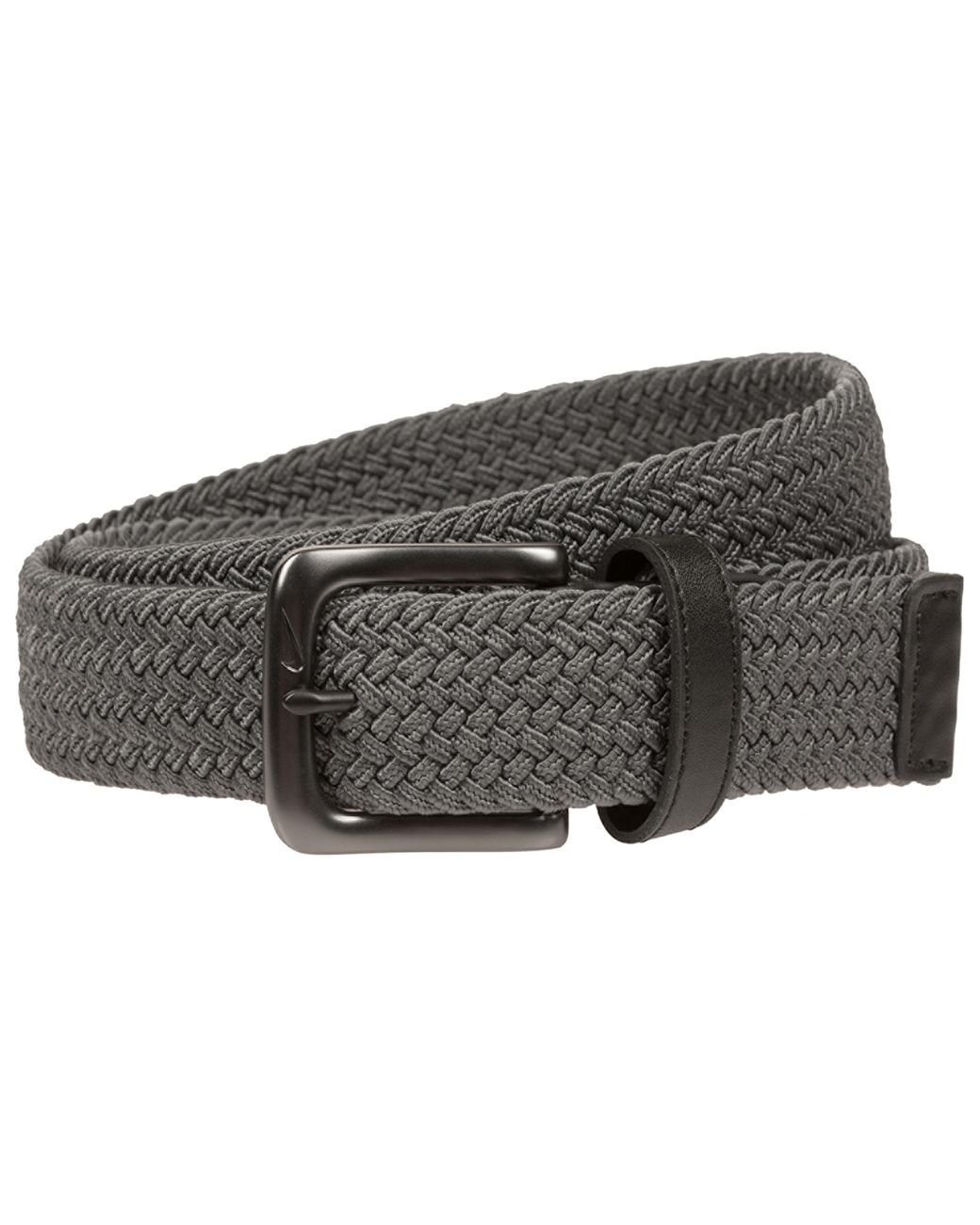 Nike Leather Stretch Woven Golf Belt in Dark Grey (Gray) for Men Lyst