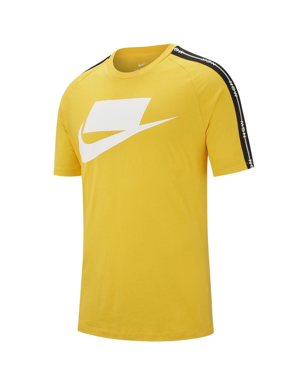 Nike Cotton Box Logo T-shirt in Yellow for Men - Save 28% - Lyst