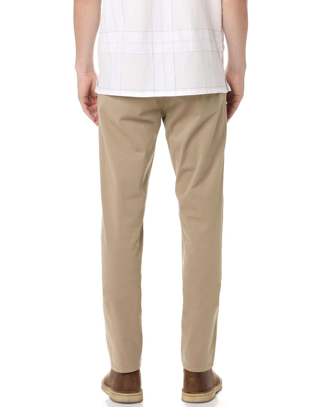 AG Adriano Goldschmied Mens The Lux Khaki Tailored Trouser Pant